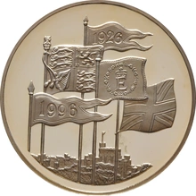 1996 - Gold Five Pound Proof Coin, 70th Birthday of Queen Elizabeth II