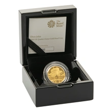 2020 Proof 1/4oz Elton John Gold Coin Music Legends Boxed