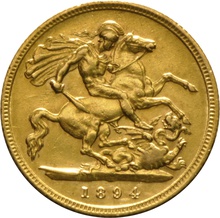 1894 Gold Sovereign 