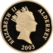 2003 - Gold Five Pound Proof Coin, Concorde