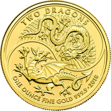 2018 'Two Dragons' One Ounce Gold Coin