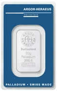 Argor-Heraeus 20 Gram Palladium Bar