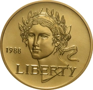 1988 Olympic Games - American Gold Half Eagle $5