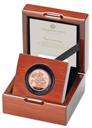 2023 King Charles III Coronation Sovereign Gold Proof Coin Boxed