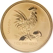 2005 1oz Gold Australian Lunar Year of the Cockerel
