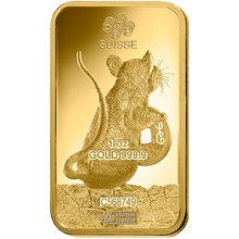 PAMP 1oz 2020 Year of the Rat Gold Bar