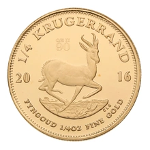 2016 Proof 1/4oz Krugerrand Gold Coin QEII 90th Birthday Boxed