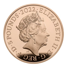 2022 Proof £5 Gold Crown Coin 100th Anniversary of the Discovery of Tutankhamun’s Tomb Boxed
