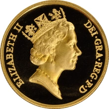 1988 £2 Two Pound Double Sovereign Proof Gold Coin Boxed