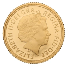 2015 Gold Half Sovereign Elizabeth II Fourth Head Proof