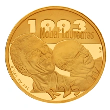 2007 Protea One Ounce gold proof Coin Nobel Peace Boxed