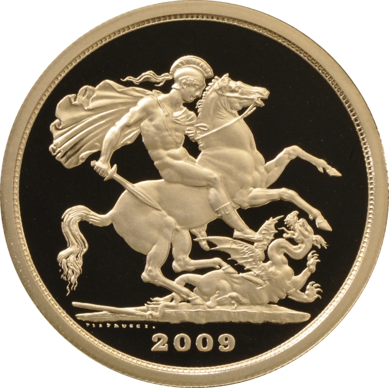 2009 Proof £5 Gold Coin (Quintuple Sovereign) - no Box or cert