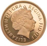 2012 Proof Gold Half Sovereign Elizabeth II Fourth Head