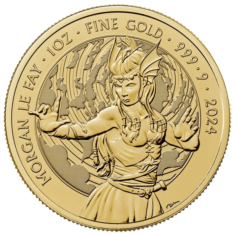 2024 Morgan Le Fay Gold Coin Myths & Legends 1oz
