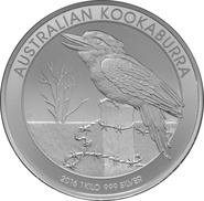 2016 1kg Kilo Silver Kookaburra Coin
