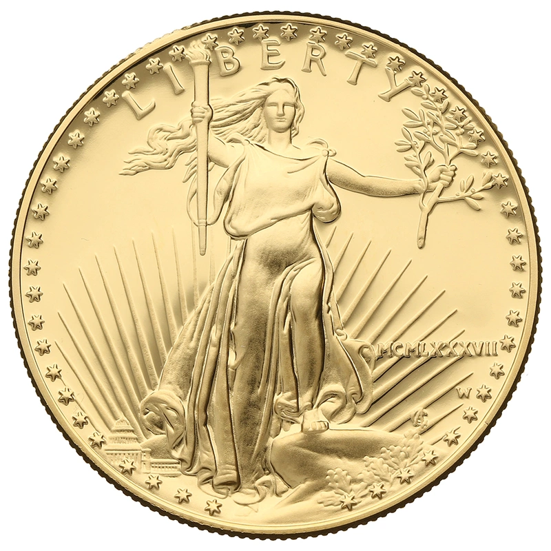 1987 1oz PROOF American Eagle Gold Coin MCMLXXXVII