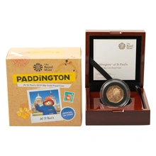 2019 Paddington at St. Paul's Cathedral Fifty Pence Proof Gold Coin Boxed