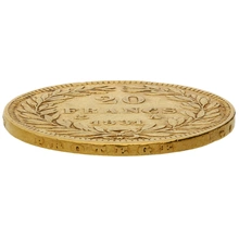 1831 20 French Francs - Louis-Philippe Bare Head - Raised rim lettering - A