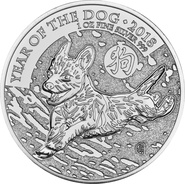 2018 Royal Mint 1oz Year of the Dog Silver Coin