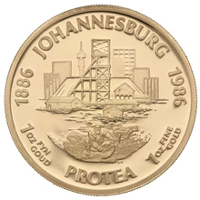 1986 Protea One Ounce Proof Gold Coin