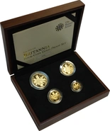 2011 Proof Britannia Gold 4-Coin Boxed Set