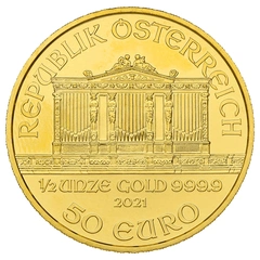 2021 1/2oz Austrian Gold Philharmonic Coin