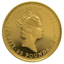 1997 Quarter Ounce Proof Britannia Gold Coin