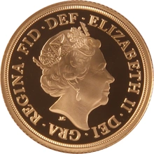 2018 Gold Sovereign - Elizabeth II Fifth Head Proof