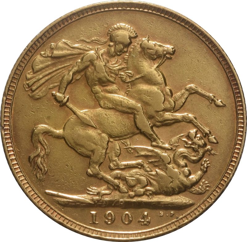 1904 Gold Sovereign Coin Edward VII Perth - $1,349