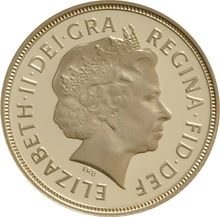 Gold Proof 2015 Sovereign Boxed - 4th Portrait