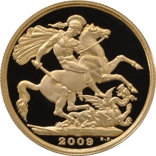 2009 £2 Proof Gold Coin (Double Sovereign) no box or cert