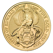 2017 1oz Griffin of Edward III Gold Coin Queen's Beasts