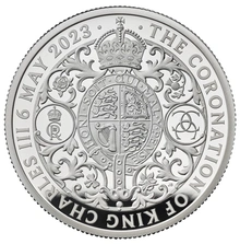 2023 2oz Silver Coronation of King Charles III Proof Coin Boxed