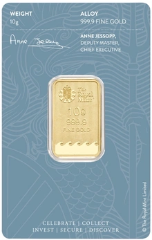 10g Gold Bar Britannia Minted