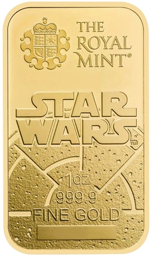 1oz Gold Bar Star Wars Dark Side
