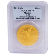 2010 Mexican Libertad Gold Coin 1oz PCGS MS70