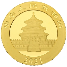 2021 15g Chinese Panda Gold Coin