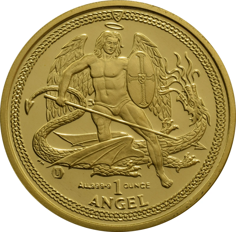2009 1oz Gold Isle of Man Angel