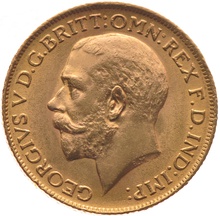 1927 Gold Sovereign - King George V - M - $1,970