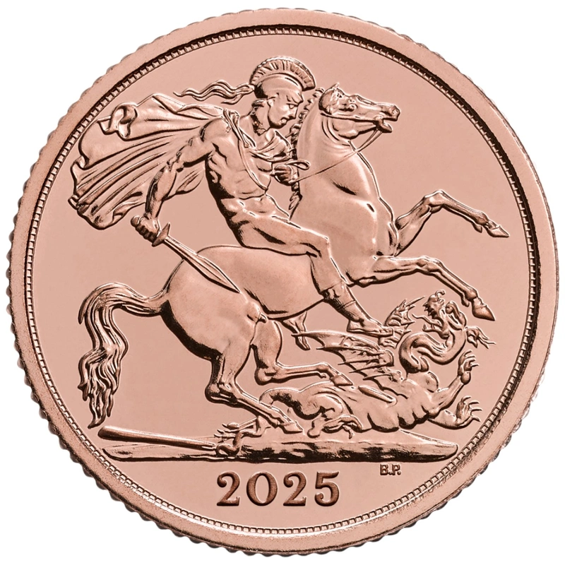 2025 Last of the Rose Gold Half Sovereign in a Gift Box