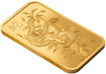 1oz Gold Bar 2025 Year of the Snake PAMP