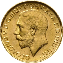 1918 Gold Sovereign - King George V - P