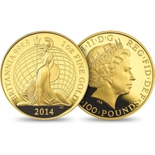 2014 Proof Britannia Gold 6-Coin Boxed Set