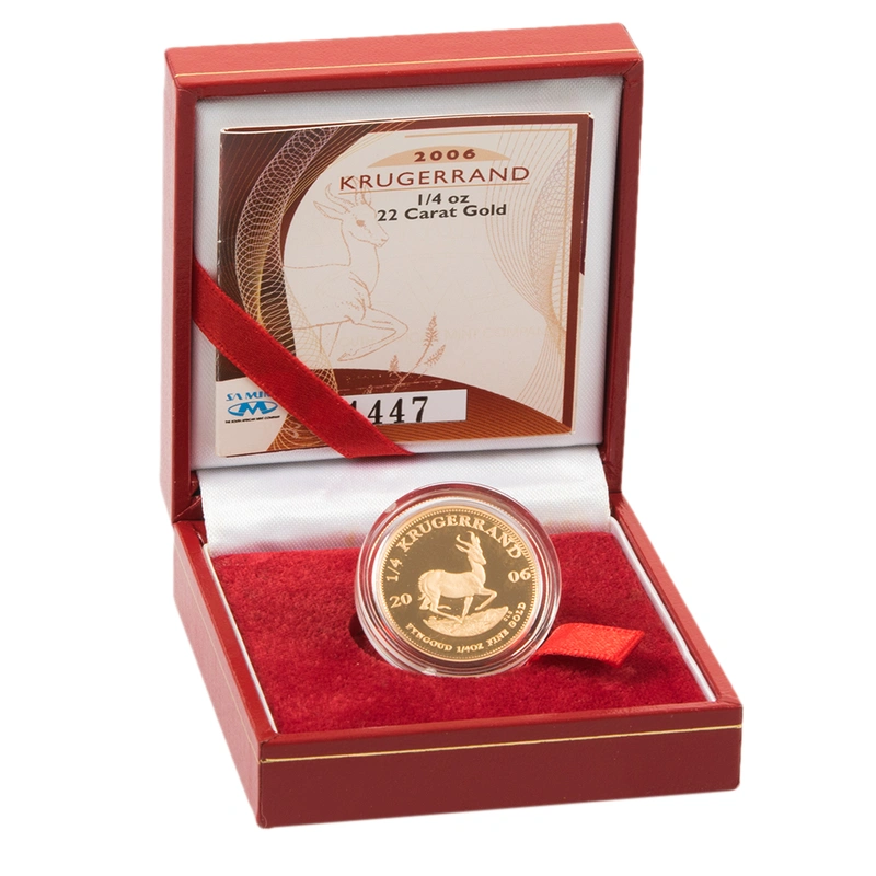 2006 1/4oz Gold Proof Krugerrand - Boxed