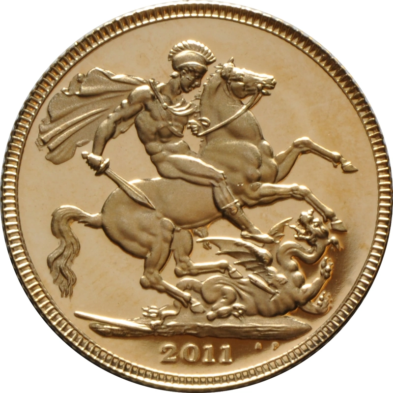 2011 Proof Gold Sovereign Coin Elizabeth II Fourth Head