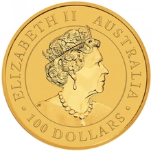 2022 1oz Australian Kangaroo Gold Nugget Coin