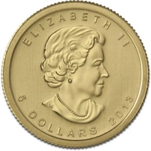 2013 1/10oz Canadian Maple Leaf Gold Coin