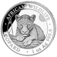 Somalian African Wildlife Silver Coins