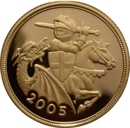 2005 Gold Sovereign - Elizabeth II Fourth head - Proof No box