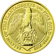 2019 1oz Falcon of the Plantagenets Gold Coin Queen's Beasts PCGS MS70